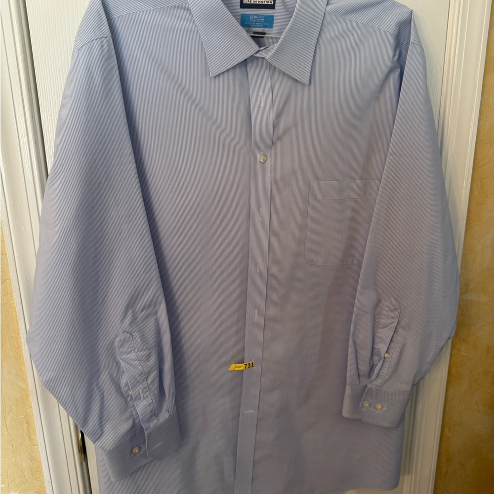Stafford Blue Dress Shirt Classic Style